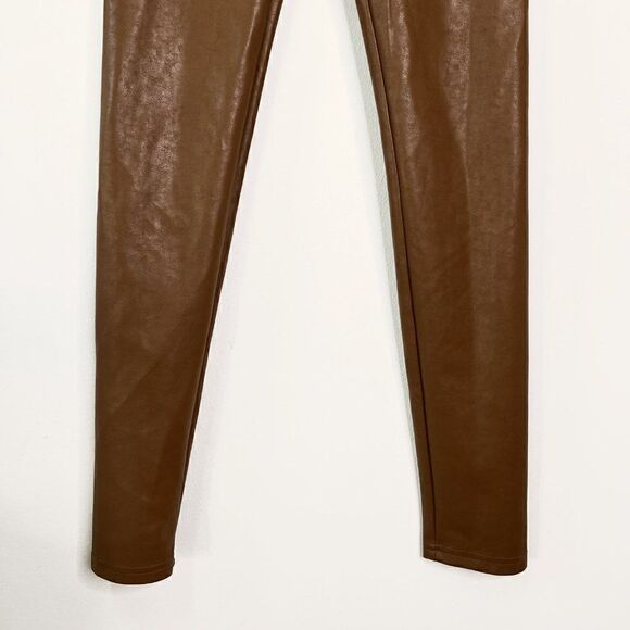 Aritzia Wilfred Free Daria Tan Faux Leather Leggings - Picture 5 of 9